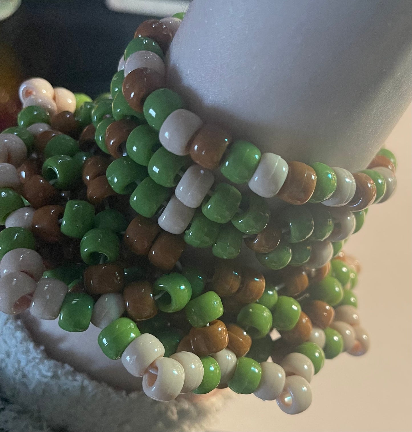 Mandala Cuff Set - Brown/Green/Tan (Mandala Cuff, Double, Single)