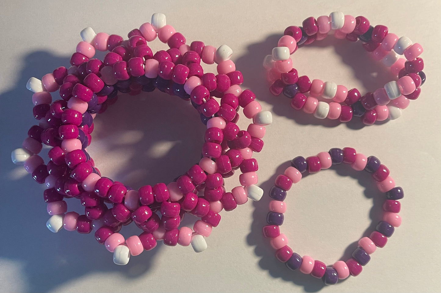 Mandala Cuff Set - Purple/Magenta/Pink/White (Mandala Cuff, Double, Single)