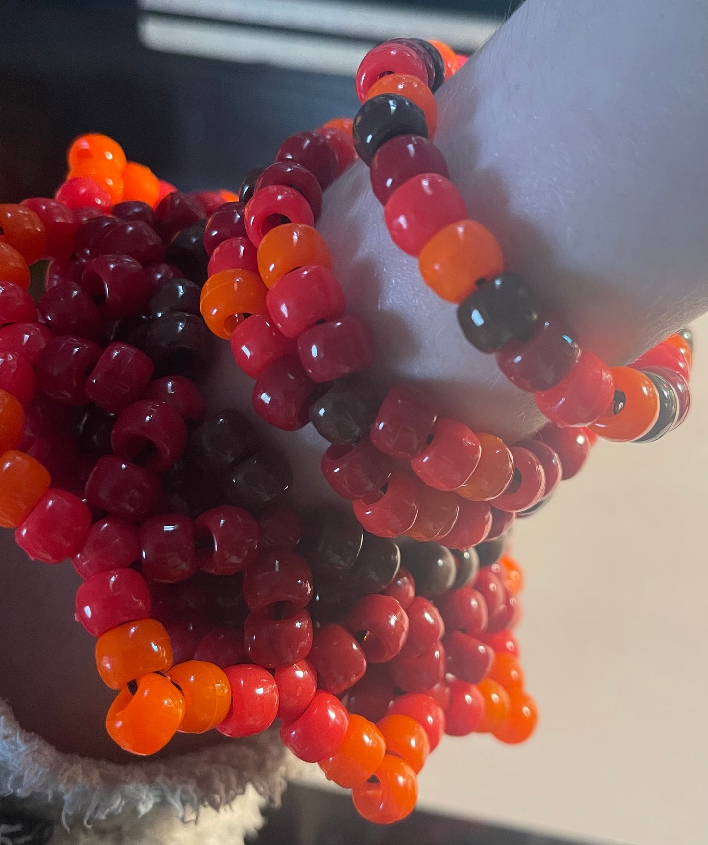 Mandala Cuff Set - Brown/Red/Orange (Mandala Cuff, Double, Single)
